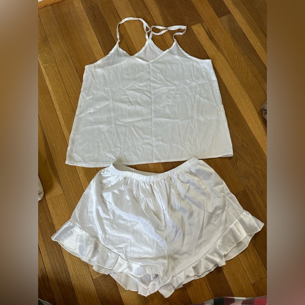 Women's White Sleepwear Set